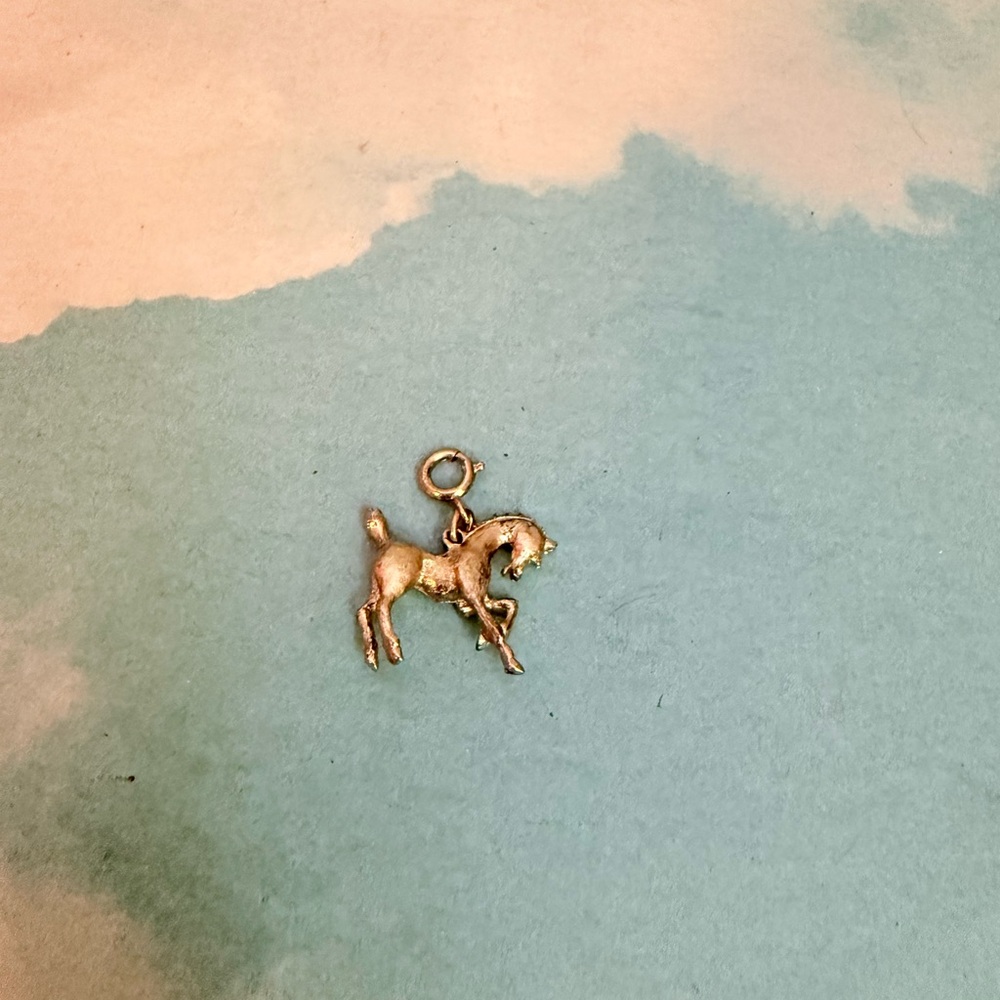 Hermes Gold Horse Charm Pendant